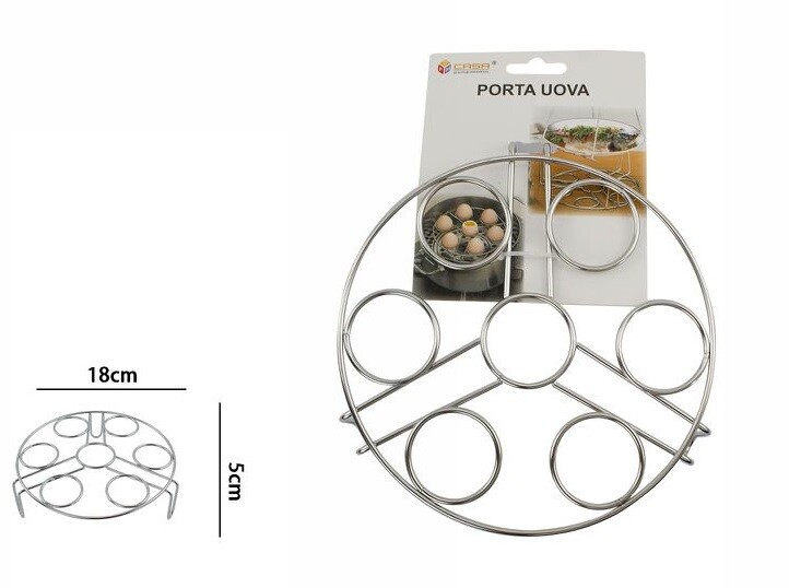 Base Piatto Porta Uova 7 Posti In Metallo Cuoci Vapore dfh