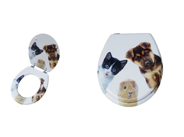 CopriWater Copri Water Sedile WC Bagno Universale Cerniere Acciaio Pets dfh