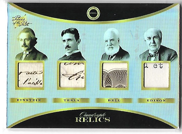 2024 Eternal Cuts アインシュタイン　テスラ　レリックカード 75枚限定 2024 Eternal Cuts Albert Einstein Nikola Tesla
