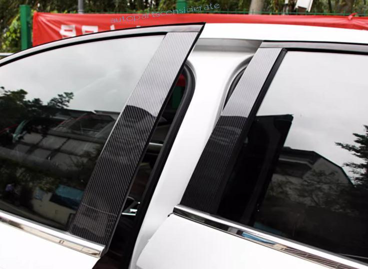 For Hyundai Elantra 2017-20 Carbon Fiber Bc Pillar Panel Window Trim Covers