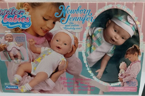 Vintage Playmates Water Babies Doll Newborn Jennifer Baby & Accessories