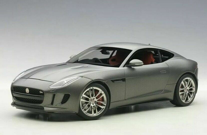 希少！AUTOart 1/18 ジャガーF TYPE R マットグレー2015 1/18 Scale Jaguar F Type Coupe R 2015 Matt Grey Met. Model