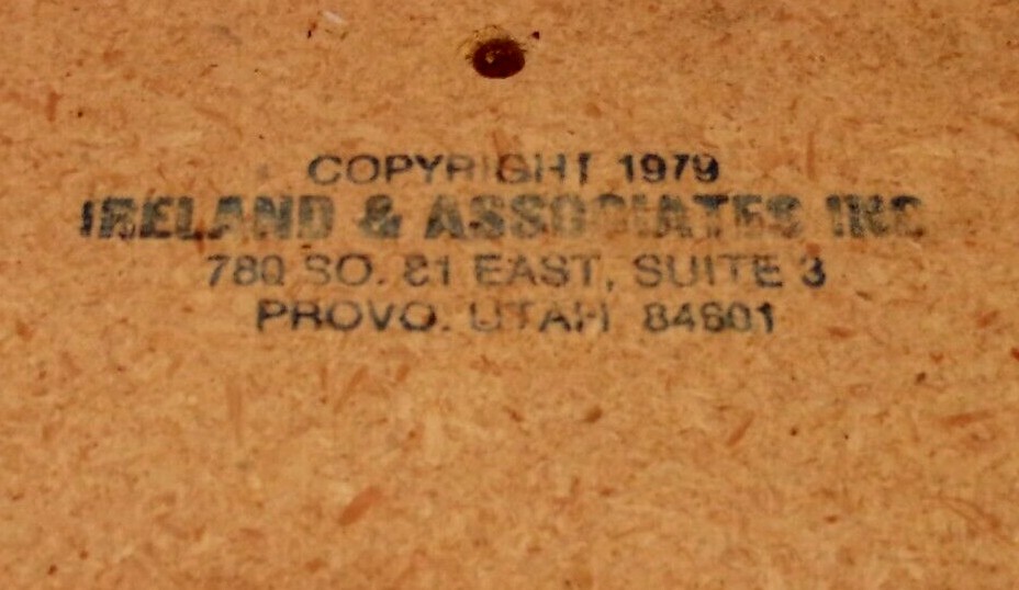 VINTAGE WALL 51 SPOOL THREAD HOLDER 1979 IRELAND & ASSOCIATES INC (# 4)