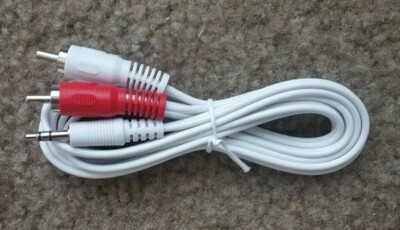NEW Genuine SONOS Aux Audio 3.5mm Stereo Male to 2 RCA Y CABLE  6-Feet - 1.8 M