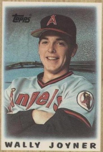 1987 Topps League Leaders Minis - Wally Joyner #45