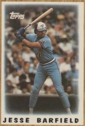 1987 Topps League Leaders Minis - Jesse Barfield #73