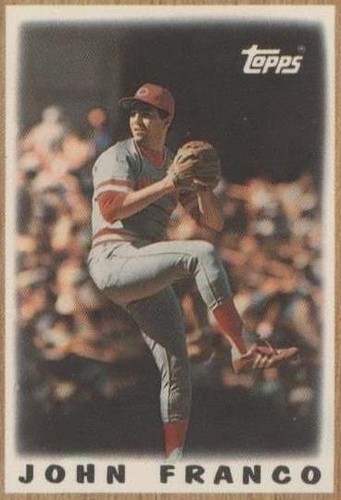 1987 Topps League Leaders Minis - John Franco #5
