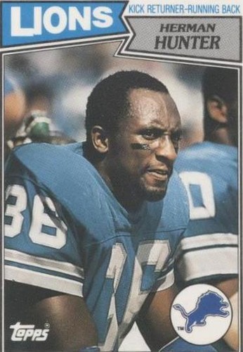 1987 Topps United Kingdom American Football Herman Hunter #66
