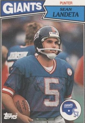 1987 Topps United Kingdom American Football Sean Landeta #4
