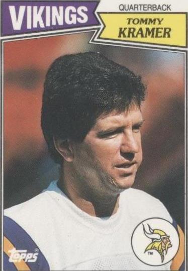 1987 Topps Reino Unido Fútbol Americano Tommy Kramer #47