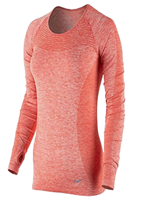Women's dri fit knit long sleeve running top cheap