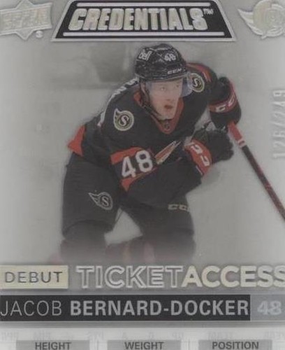 2021-22 Upper Deck Credentials - Jacob Bernard-Docker #DTA-JB