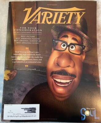 Variety Magazine January 27, 2021- Kids' TV, Blacks in France, ''Soul'' on cover