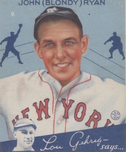 1934 Goudey Big League Chewing Gum - Blondy Ryan #32