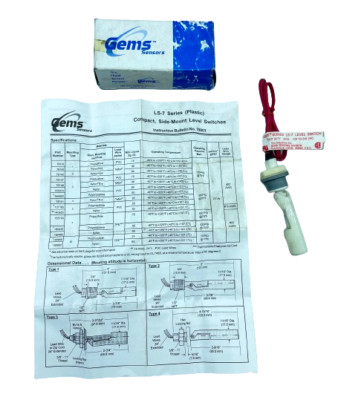 IMO Gems Sensor LS-7 Level Switch Pilot Duty 20VA 120 TO 240 VAC Compact Plastic