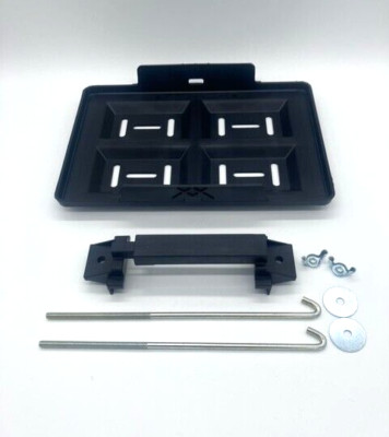 Universal Battery Hold Down Kit Group 24 Tray + Adjustable Crossbar + 10'' J Bolt