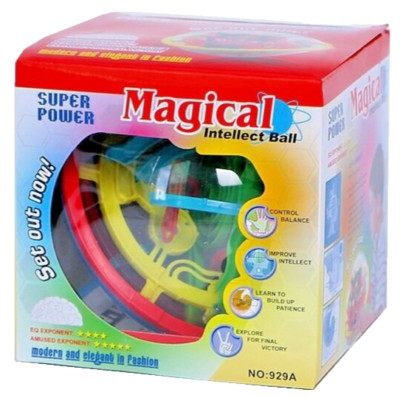 Magic Intellect Ball Balance Maze Puzzle Toy - 100 Barriers