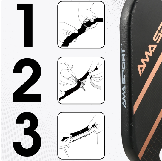 Pickleball Paddle Edge Tape Guard Protection for 16mm thick or 19mm edgeless