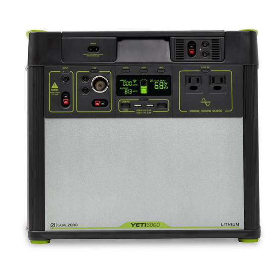 GOAL ZERO YETI 3000 LITHIUM PORTABLE POWER STATION WI-FI #38400