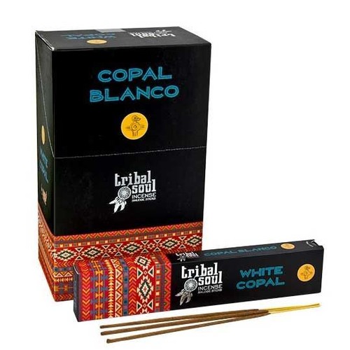 Tribal Soul White Copal Incense Sticks - 1 Box of 15 Sticks
