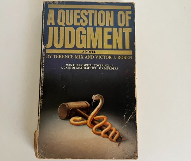A Question of Judgment Terence Mix Legal Thriller 1985 Bantam Paperback Book