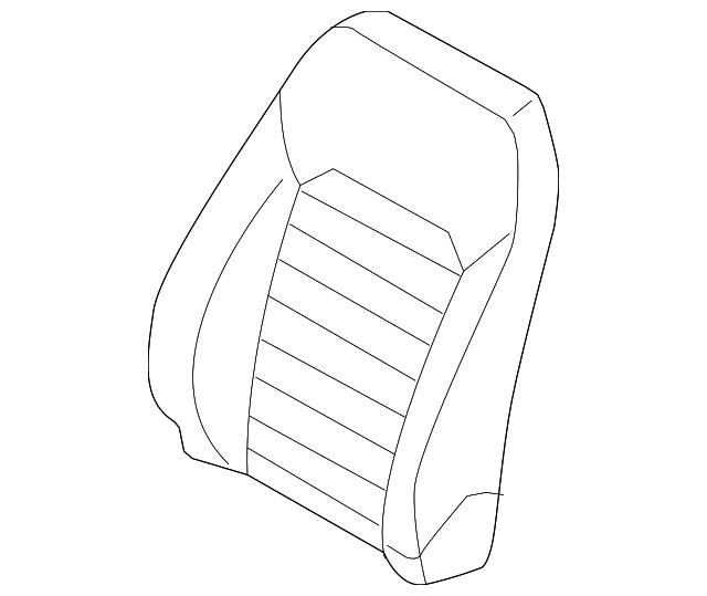 Genuine Ford Seat Back Cover DS7Z-5464416-EB