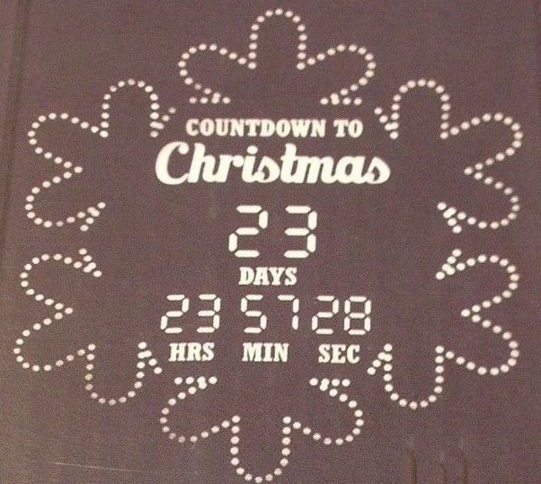 Gemmy LED LIGHTSHOW COUNTDOWN PROJECTION™ Christmas Counts Down Up To 99 Days