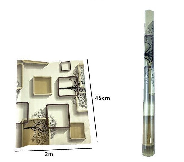 Rotolo Pellicola Adesiva Fant Cubi 45cmx2m Libri Pannelli Cassetti Mobili dfh