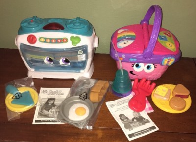 LeapFrog Shapes and Sharing Picnic Basket & Number Lovin Oven New Without Box