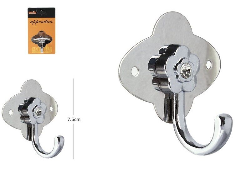 Appendino Gancio Appendi Porta Asciugamano 1 Posto Bagno Fiori dfh