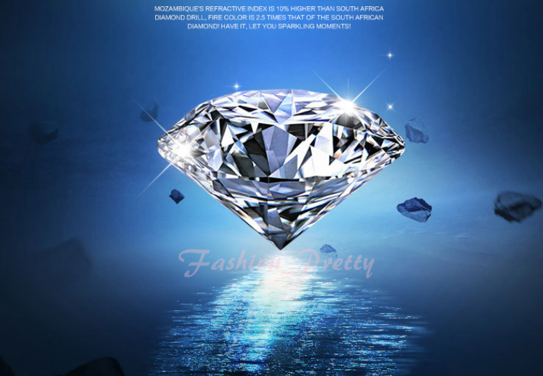 NEW Pretty 1/2 Carat Moissanite Stud Earrings Set in 14K Yellow Gold & Screwback