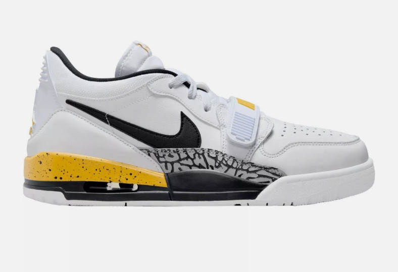 Кроссовки NIKE AIR JORDAN LEGACY 312 LOW Tour Yellow CD7069-107 Черные, белые, желтые, размер SZ 9 ~ 13