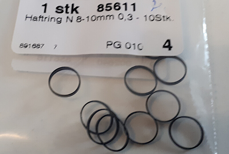 Roco 85611 Haftreifen Haftringe FÃ¼R Tt - Lokomotiven, Neu, Ovp, 10 StÃ¼Ck