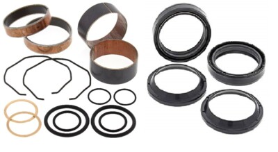 FORK BUSHING OIL DUST SEAL REBUILD KIT HONDA XR650R 2000-2007, WIPER CLIP SET
