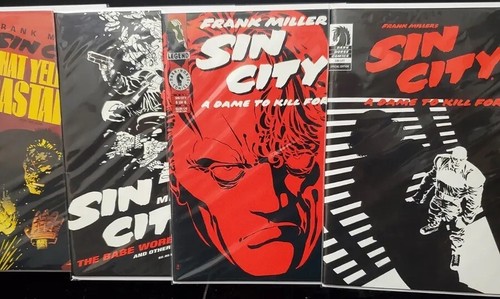 【美品】ハードボイルド・コミックの金字塔！Sin City（シン・シティ）全4巻 美品】ハードボイルド・コミックの金字塔！Sin City（シン