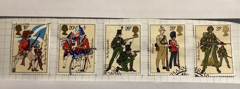 Timbres De Grande Bretagne NÂ° 1094 Ã  1098  OblitÃ©RÃ©S  1983