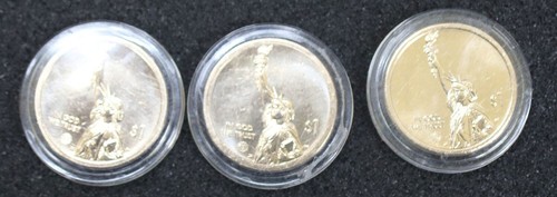 Mixed 2019 D innovation $1 coins,  3 Coins Individually encapsulated #248