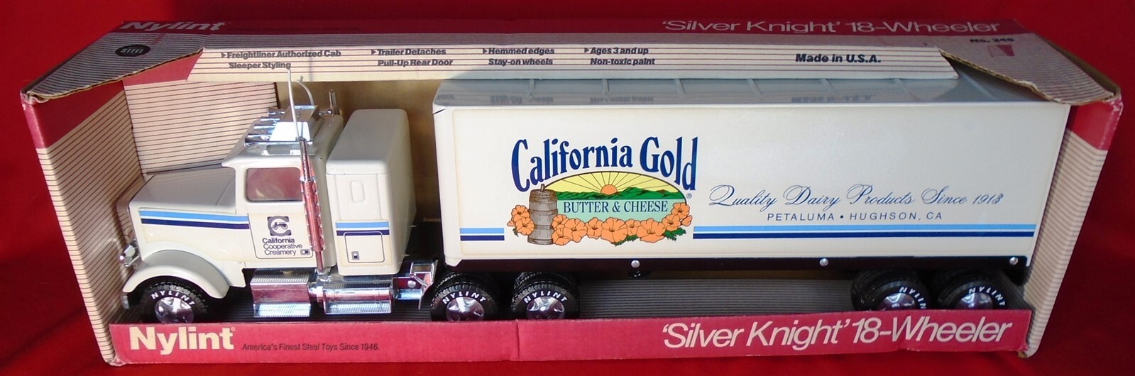 今ならほぼ即納！ Nylint Tractor Trailer Truck 18 Wheeler California Gold ミニカー