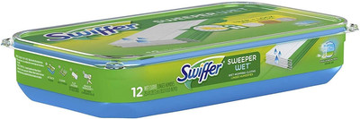 Sweeper Wet Mopping Pad Refills for Floor Mop Open Window Fresh Scent 12 Count -