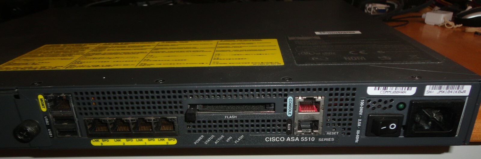 Cisco ASA5510 Series Adaptive Security Appliance V02
