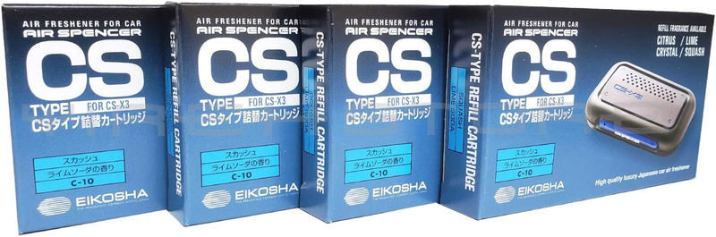 CSX3 Squash  Refill Cartridge 4 Packs Air Freshener