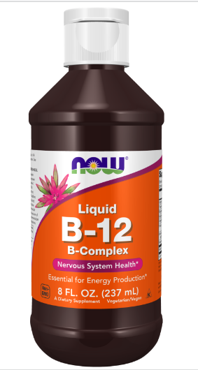 Now Foods Liquid B-12 B-Complex, 8 унций.