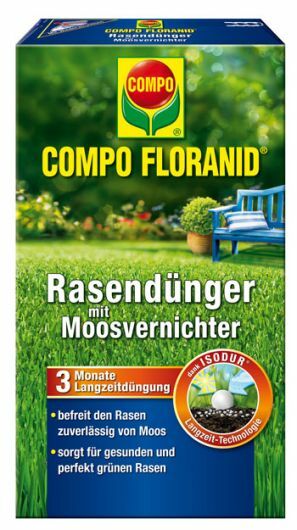 Compo FLORANID Rasendünger mit Moosvernichter 3 Kg Langzeitdünger Moosbekämpfung