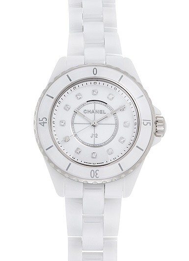 Pre-owned Chanel J12 White Ceramic 33mm H5703 Watch From Tokyo Ship By Dhl