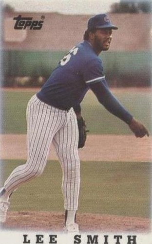 1988 Topps League Leaders Minis - Lee Smith #44
