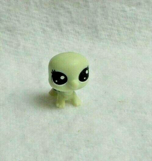 Littlest Petshop Pet Shop Lps # 2-55 Hasbro Bebe Tortue Amy Turtle Blanc Et Bleu