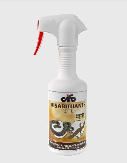 DISABITUTANTE PER RETTILI GECHI LUCERTOLE 500 ml SPRAY PRONTO ALL'USO CIFO