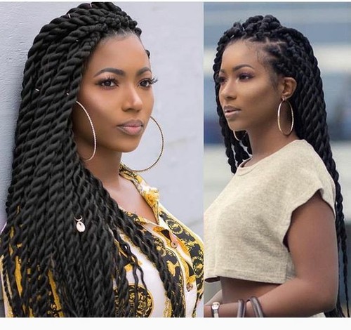 Sexy Micro Braids Wig Synthetic Box Braided Lace Front Wigs Black Wigs for Women