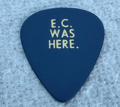 ERIC CLAPTON GUITAR PICK 2007 WORLD TOUR RARE ERIC'S PLECTRUM E.C. WAS HERE NICE