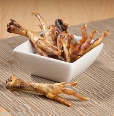 6 PIECES Chicken Feet Dog & Cats Treats Chews Dried Meaty Hard FRESH USA Made